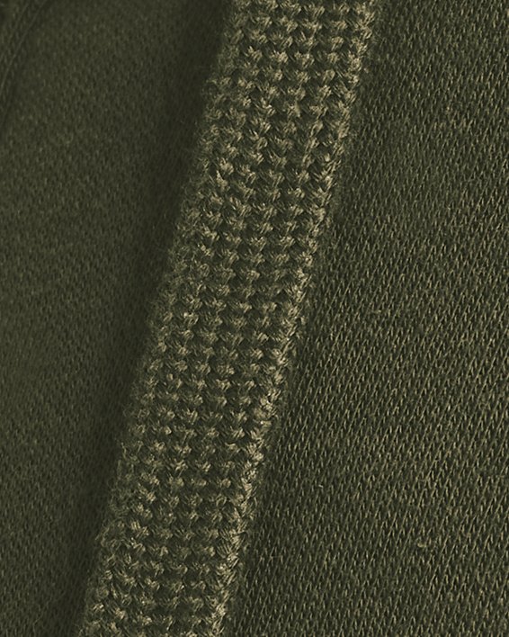 Men's UA Rival Fleece Full Zip Hoodie, Green, pdpMainDesktop image number 3