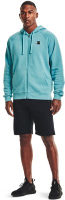 under armour men's rival fleece fitted full zip hoodie