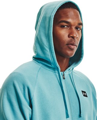 under armour men's rival fleece fitted full zip hoodie