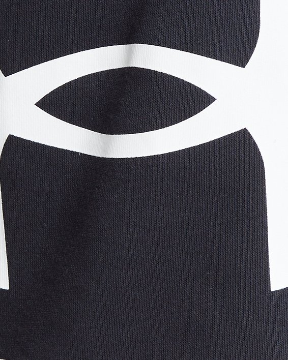 Men's UA Rival Fleece Big Logo Shorts in Black image number 6