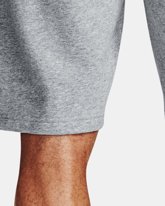 Men's UA Rival Fleece Big Logo Shorts in Gray image number 1