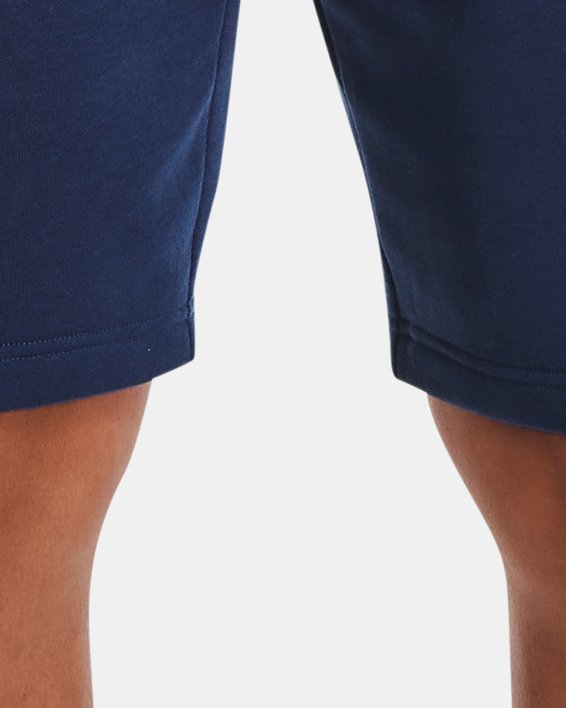 Men's UA Rival Fleece Big Logo Shorts, Blue, pdpMainDesktop image number 0