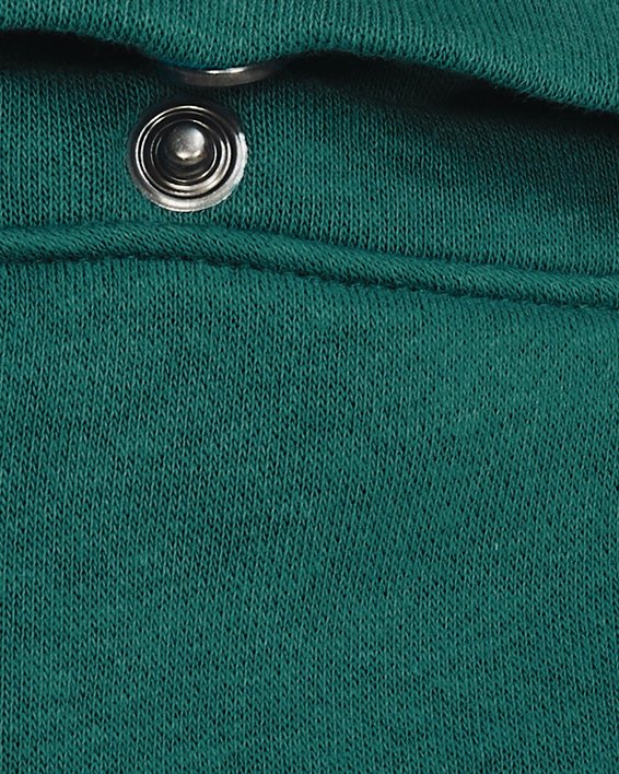男士UA Rival Fleece Big Logo短褲 in Green image number 3