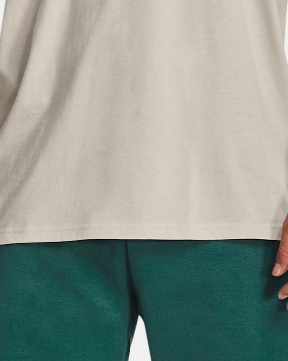 Men's UA Rival Fleece Big Logo Shorts in Green image number 2