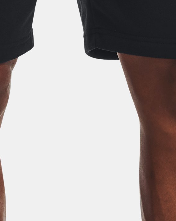 Men's UA Rival Fleece Multilogo Shorts, Black, pdpMainDesktop image number 0