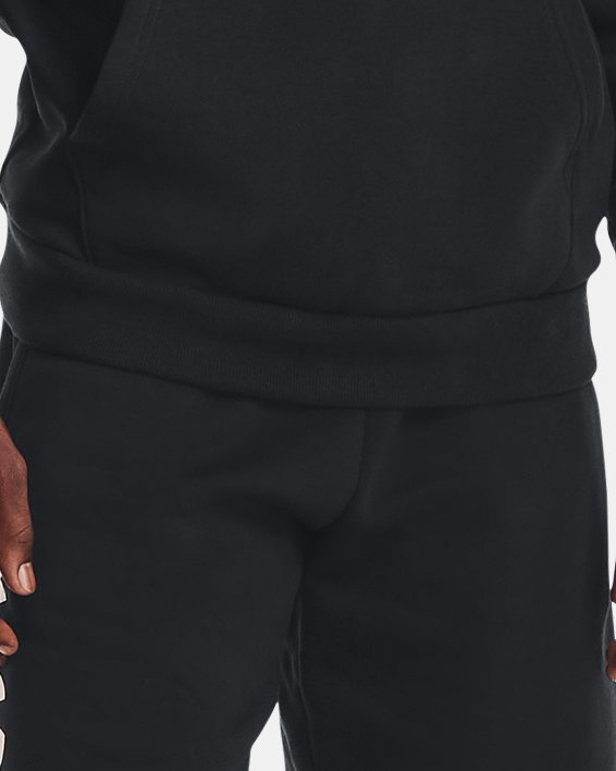 Men's UA Rival Fleece Multilogo Shorts, Black, pdpMainDesktop image number 2