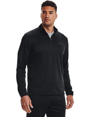 mens fleece half zip pullover