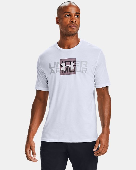 Under Armour Men's UA Box Logo Wordmark Short Sleeve. 2