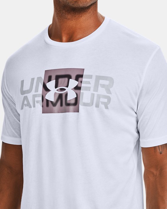 Under Armour Men's UA Box Logo Wordmark Short Sleeve. 4
