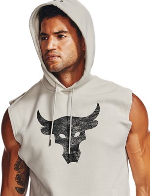 under armour sleeveless hoodie the rock