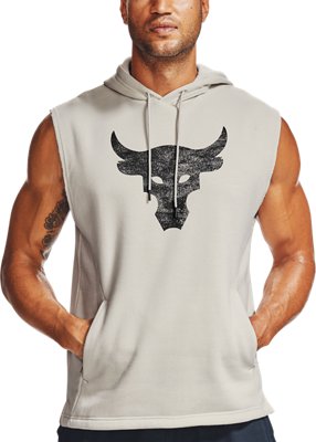 under armour sleeveless hoodie the rock