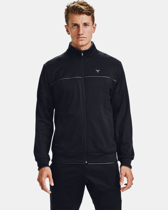 Under Armour Men's Project Rock Knit Track Jacket. 1