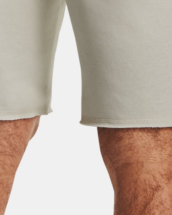 Herren Project Rock Charged Cotton® Fleece Shorts, White, pdpMainDesktop image number 1