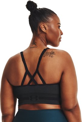 UA Seamless Low Long Heather, Gray, pdpMainDesktop image number 6