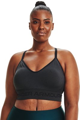 UA Seamless Low Long Heather, Gray, pdpMainDesktop image number 3