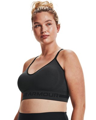 UA Seamless Low Long Heather, Gray, pdpMainDesktop image number 4