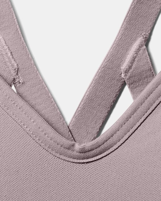 Women's UA Seamless Low Long Sports Bra in Pink image number 8