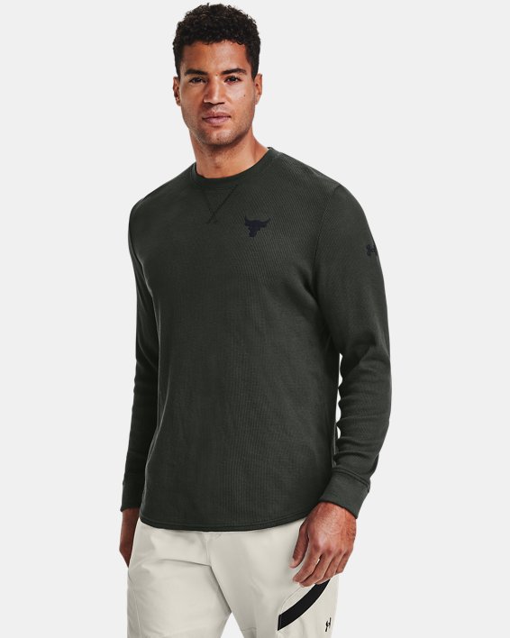 Under Armour Men's Project Rock Waffle Crew. 3