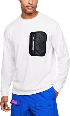 under armour white long sleeve men's