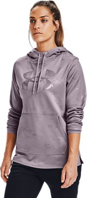 under armour women's camo big logo hoodie