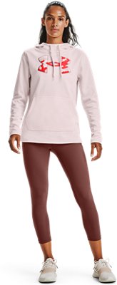 under armour womens pink camo hoodie