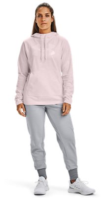 camo under armour hoodie with pink logo