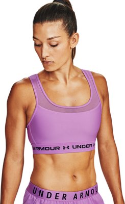 under armour purple sports bra