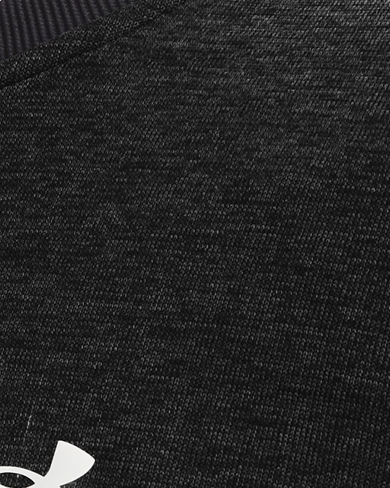 Men's UA SweaterFleece Crew in Black image number 3