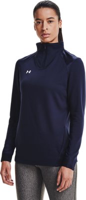 Under Armour 1/4 Zip Collar Hood — 410-NAVY