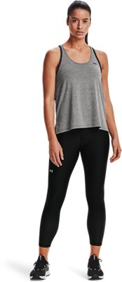 Playera sin Mangas UA Knockout Mesh Back para Mujer, Gray, pdpMainDesktop image number 2