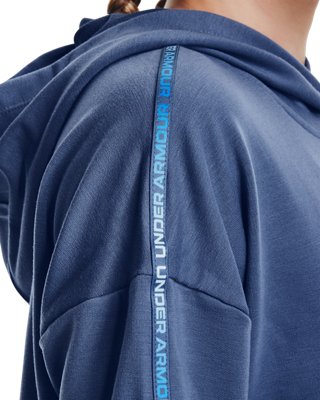 Felpe con cappuccio Under Armour UA Rival Terry Graphic Hood-BLU