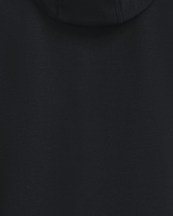 Damen UA Rival Taped Hoodie aus French Terry mit durchgehendem Zip, Black, pdpMainDesktop image number 1
