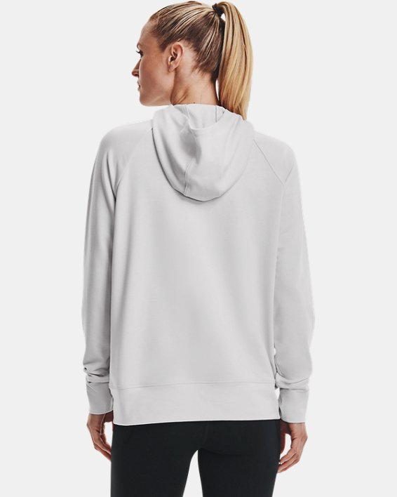 Under Armour Women's UA Rival Terry Taped Full Zip Hoodie. 2