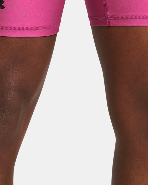 Damen HeatGear® Fahrradshorts, Pink, pdpMainDesktop image number 0