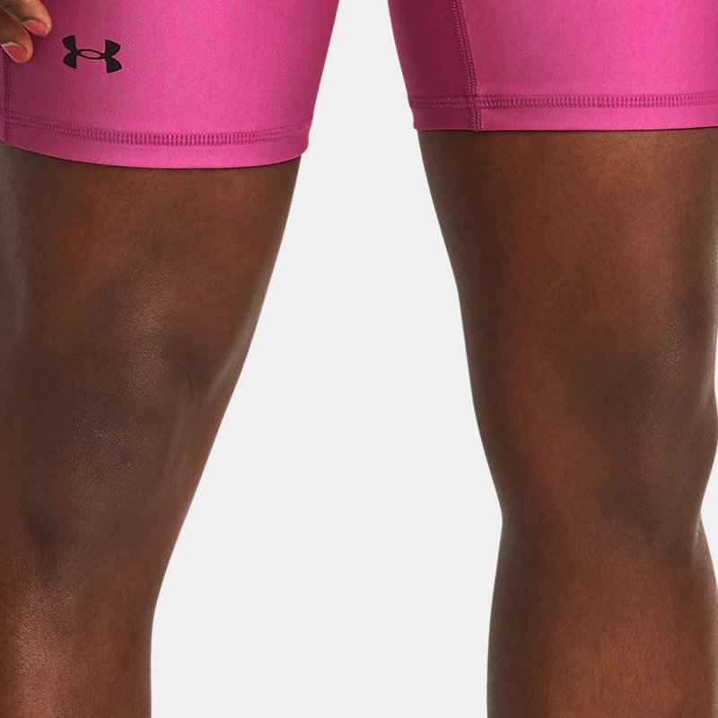 Under Armour Women's HeatGear® Bike Shorts Astro Pink / Black L
