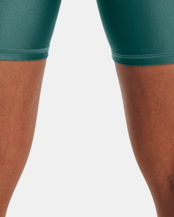 Women's HeatGear® Bike Shorts in Green image number 1