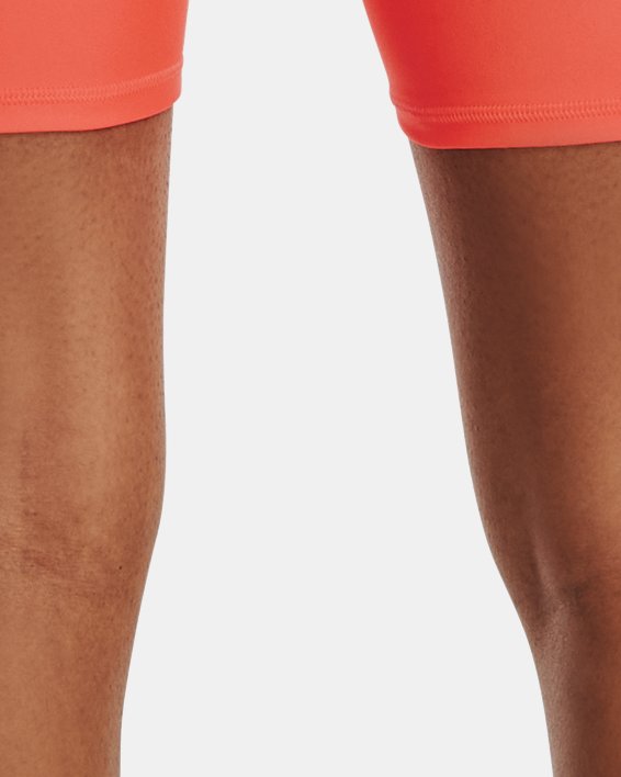 Women's HeatGear® Bike Shorts in Orange image number 1