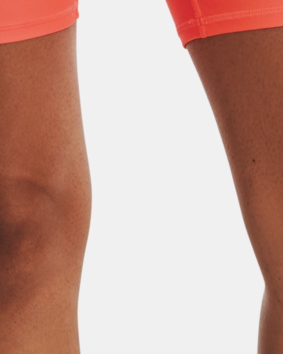 Women's HeatGear® Bike Shorts in Orange image number 0