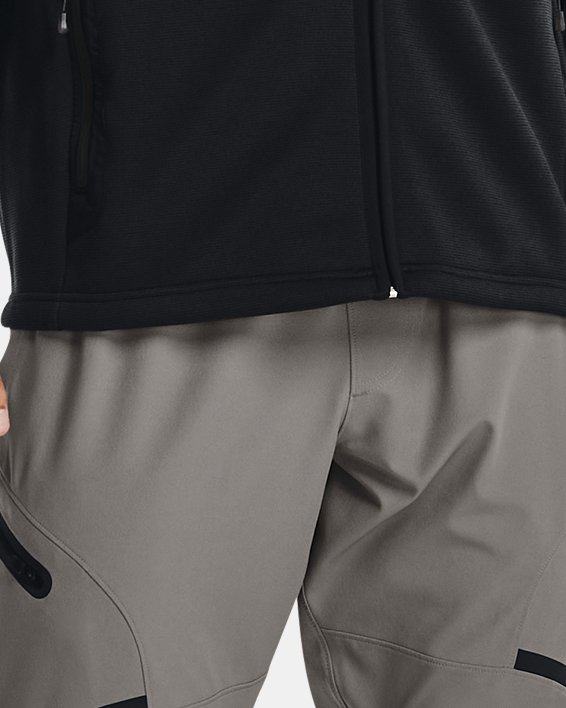 Under Armour tracksuit set in black with white stripe