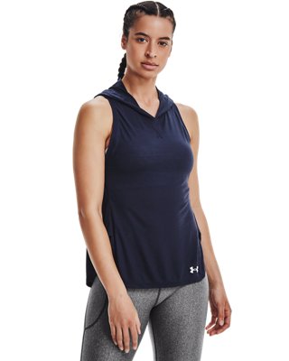 cropped sleeveless hoodie women's