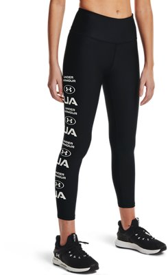 여성 HeatGear&reg; 노슬립 웨이스트밴드 그래픽 앵클 레깅스 image number 0