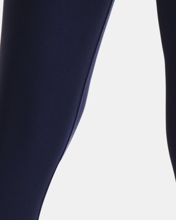 Women's HeatGear® No-Slip Waistband Taped Ankle Leggings, Blue, pdpMainDesktop image number 1