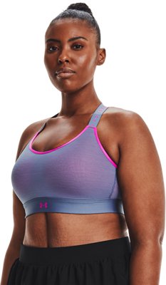 Sost&eacute;n Deportivo UA Infinity Mid Run para Mujer, Blue, pdpMainDesktop image number 3