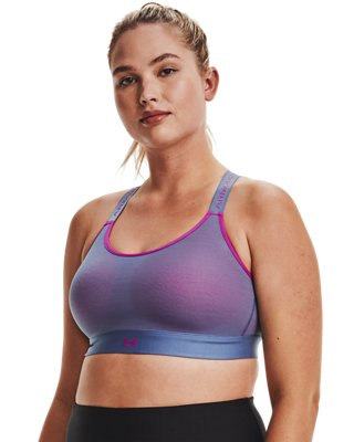 Sost&eacute;n Deportivo UA Infinity Mid Run para Mujer, Blue, pdpMainDesktop image number 4