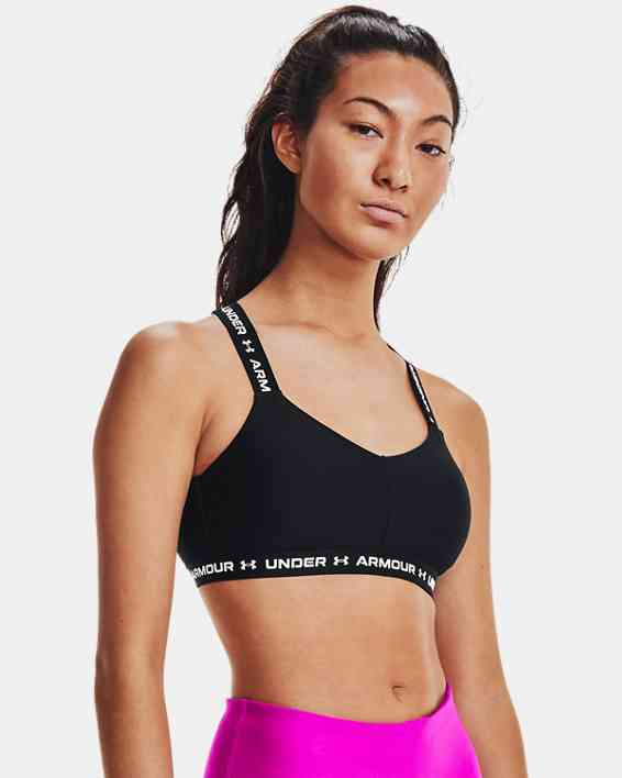 Womens Best Sellers - Compression Fit Sport Bras in Black