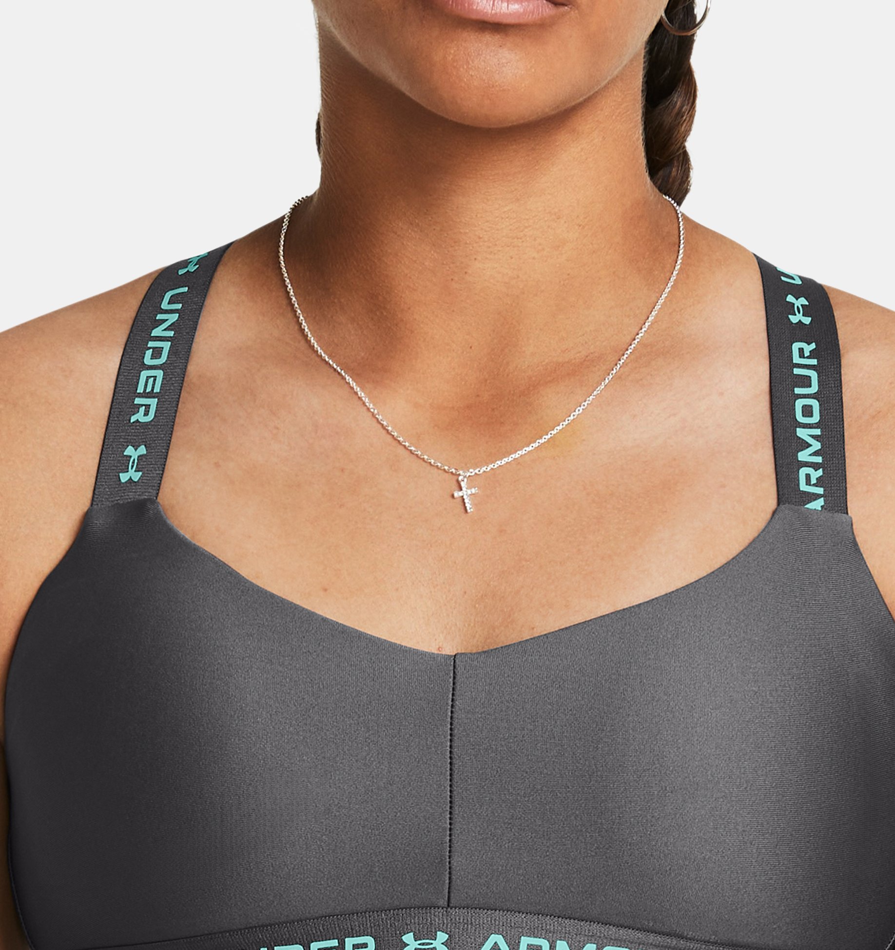  G Crossback Mid Printed, Black - sports bra - UNDER ARMOUR  - 19.90 € - outdoorové oblečení a vybavení shop