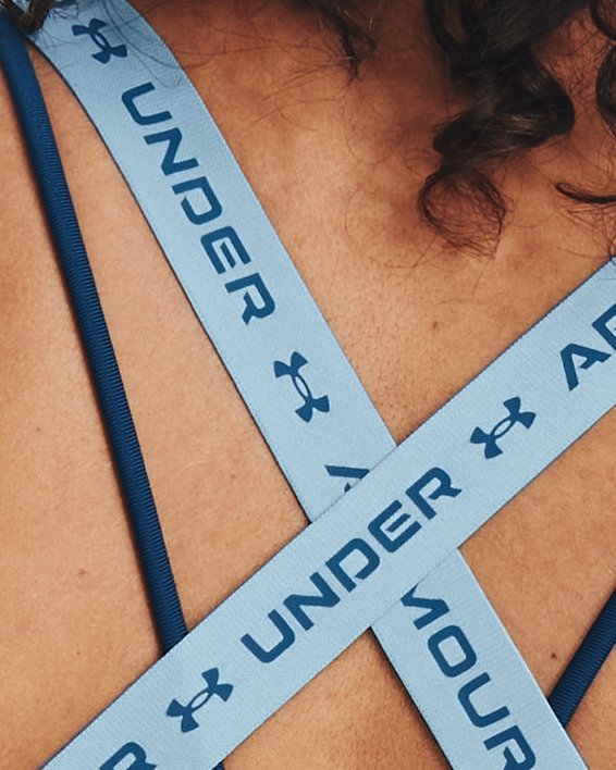 Sujetador Deportivo UA Crossback Low para Mujer, Blue, pdpMainDesktop image number 1