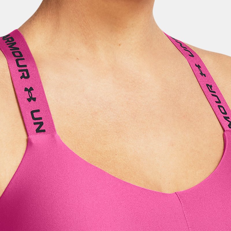 Women's Under Armour Crossback Low Sports Bra Astro Pink / Astro Pink / Black M