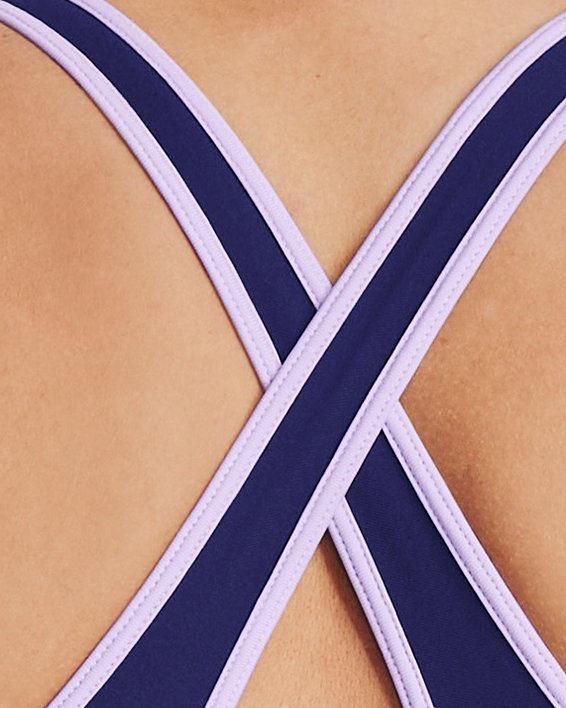 Bra Deportivo Armour® Mid Crossback para Mujer, Blue, pdpMainDesktop image number 7