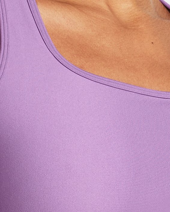Sujetador deportivo de sujeción media y espalda cruzada Armour® para mujer, Purple, pdpMainDesktop image number 0